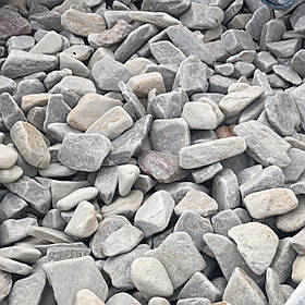 Галька декоративна «Слонова кістка» з тремоліту для клумб та ландшафту (ціна за 1 кг від 1 тони)