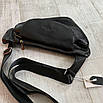 Нагрудна шкіряна сумка-слінг Armani, фото 4