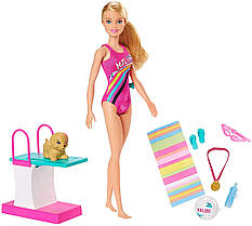 Лялька Барбі Чемпіон із плавання Barbie Dreamhouse Adventures Swim 'n Dive Doll