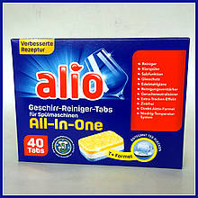 Таблетки для посудомийки Alio Geschirr-reiniger-tabs complete 40 шт