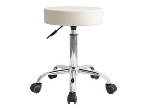 Стілець майстра без спинки на коліщатках:B. S. Ukraine-105 табурет мастера Пневматичний, бежевий