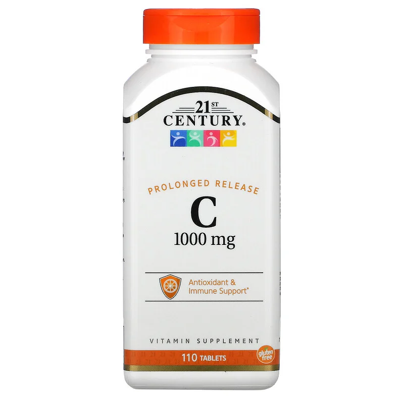Vitamin C 1000 мг Prolonged Release 21st Century 110 таблеток, фото 1