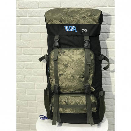 Рюкзак туристичний VA T-07-9 75л Camouflage, фото 1