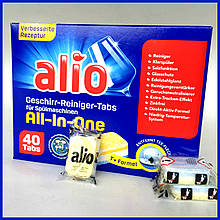 Капсули для посуду All in One Alio Geschirr-reiniger-tabs complete 40 шт