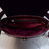 Сумка жіноча "Ріміні" натуральна шкіра, бургунді матова на широкому ремені, фото 5