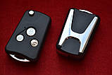 Ключ Honda cr-v, hr-v, fr-v викидний ключ 3 кнопки Big logo, фото 2