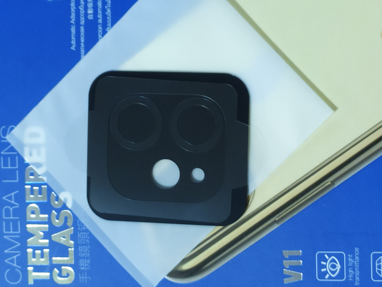 Захисне скло на камеру Hoco Lens flexibl for iPhone 11 (прозорий)