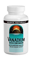 Ванадій з Хромом, Source Naturals, 90 таблеток