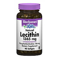 Натуральний Лецитин 1365мг, Bluebonnet Nutrition, 90 желатинових капсул