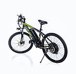 Електровелосипед Saoo-13. 26" колесаю. рама - 17". Колір зелений. 800w 48v 10Ah, фото 2