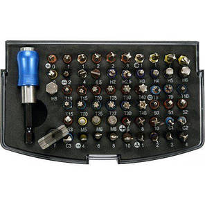 Набір викруточних насадок YATO 1/4" з тримачем 59 шт YT-04624, фото 1