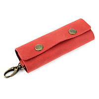 Ключниця шкіряна з карабіном HandyCover HC0055 червона