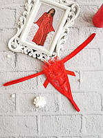 Кружевные мини стринги красные. Размеры от XS до XXL