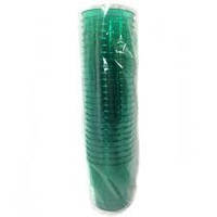 Стакан стекловидный зеленый 200мл 25шт (метка-200)