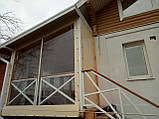 М'які вікна, гнучкі вікна, прозорі штори ПВХ для альтанок, терас, веранд, фото 7