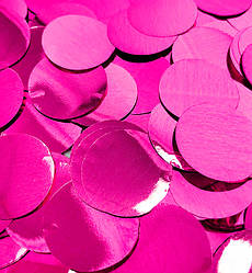 Конфетті, метафан "Disc", Польща, вага - 50 г, розмір - 15 мм, колір - малиновий