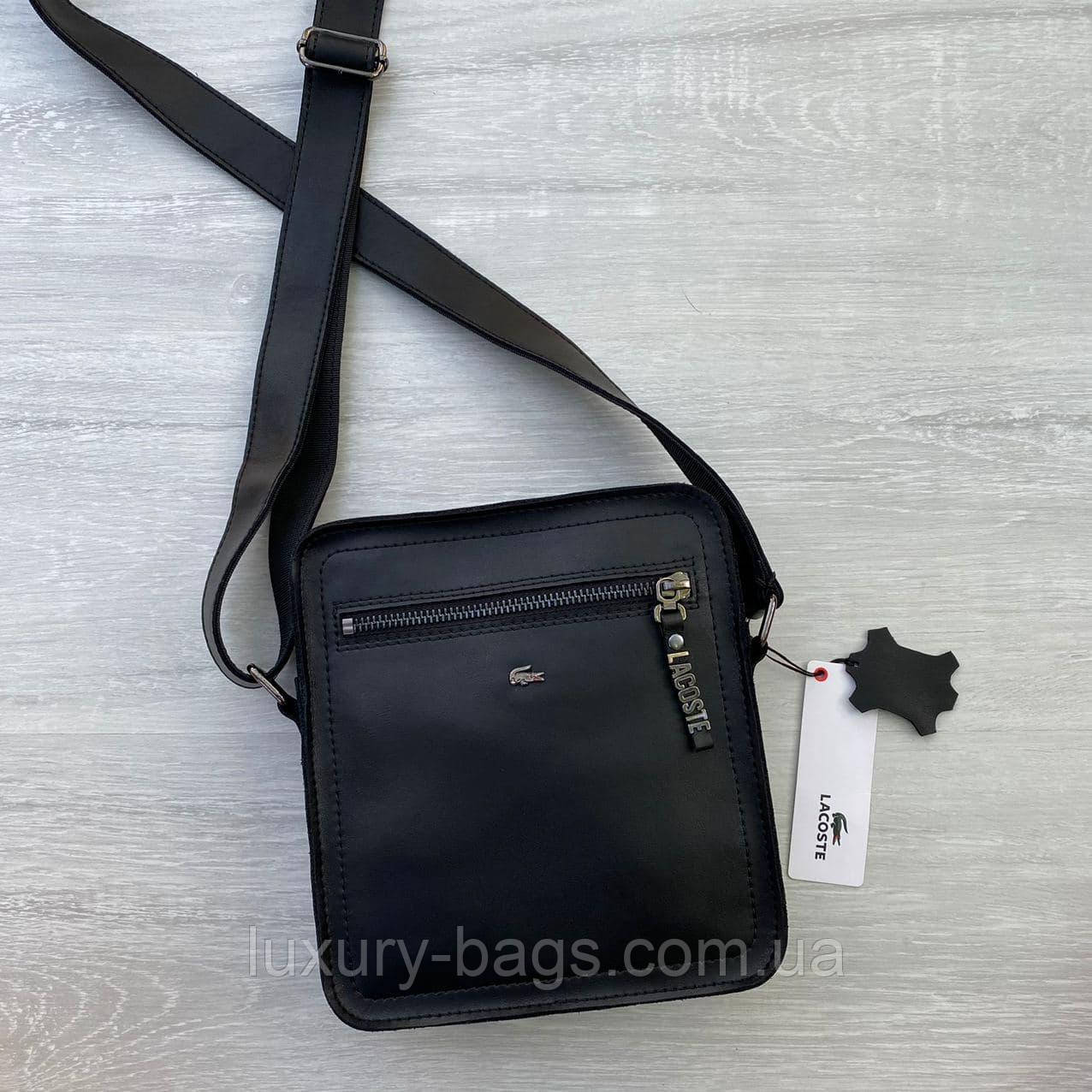 Шкіряна сумка Lacoste ручна робота