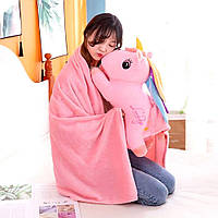 Плед іграшка єдиноріг і подушка 3в1