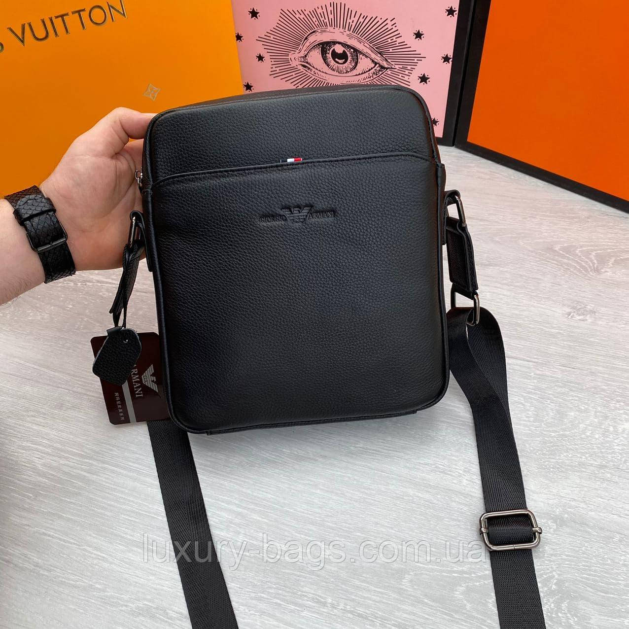 Чоловіча шкіряна сумка Armani Армані