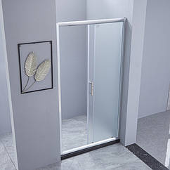 Розсувні двері для душової рифлені 120 см Lidz ZYCIE
