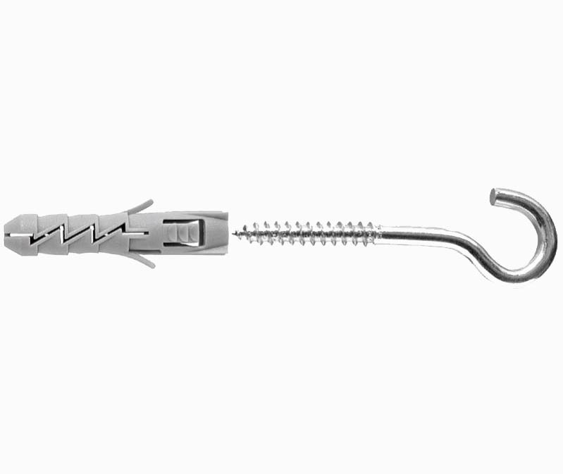 Дюбель розпірний Koelner FIX 08 S/5,0*70 з шурупом гаком до стелі