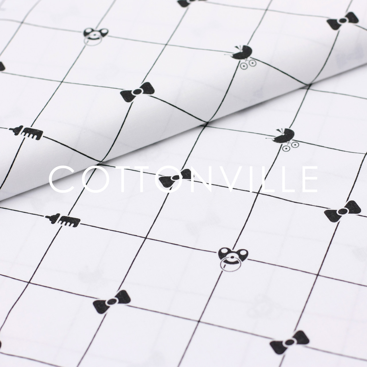 Відріз бязі Дитячі емблемки на сітці 61х160 см