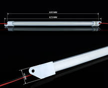 Світлодіодна лінійка OEM LB-060-9-4-220 9Вт 4500К 600mm AC 220 IP20 матова, фото 5