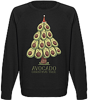 Свитшот новогодний "Avocato Christmas Tree" (чёрный)