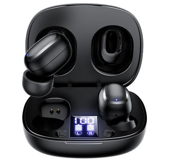 Навушники бездротові Bluetooth JOYROOM JR-TL5 у кейсі, чорні., фото 1