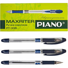 Ручка олійна Piano Maxriter PT-335 4 км. синя 0,5mm 10 уп 140бл 1700ящ