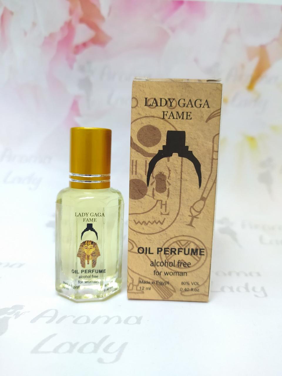 Оригінальні олійні жіночі парфуми Fame Lady Gaga Black Fluid (Леді Гага Фаме Блек Флюїд) 12 мл, фото 1