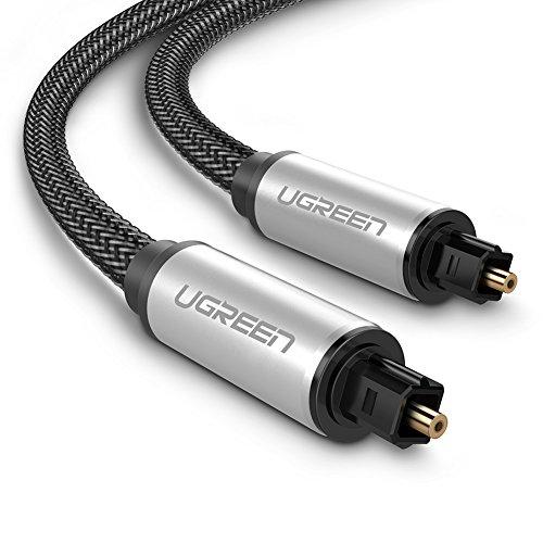 Кабель аудіо Ugreen Toslink оптичний 7mm нейлонова оплетка 1М Black (AV108)