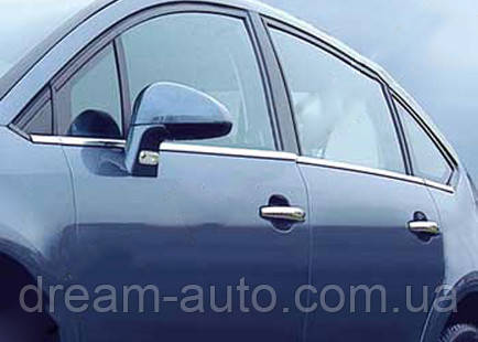 Citroen C-4 2005-2010 рр. Зовнішня окантовка скел (неірж.) Sedan, OmsaLine — Італійська неіржавка сталь
