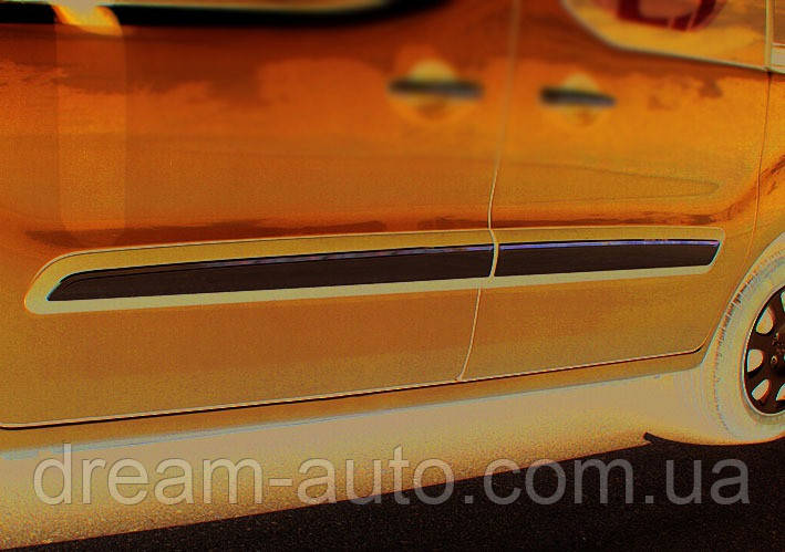 Citroen Berlingo 2008-2018 гг. Молдинги дверні (4 шт., неірж.) OmsaLine — Італійська неіржавка сталь