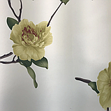 Готові атласні штори з тюлю Штори 150x270 + тюль 400x270 Якісне шторі з тюлю Штори та тюль у квіти, фото 7