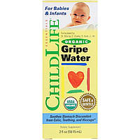 Дитяча Водичка від Коліків, Organic Gripe Water, ChildLife, 59.15 мл.