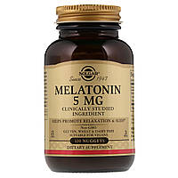 Мелатонін 5 мг, Solgar, 120 жувальних таблеток