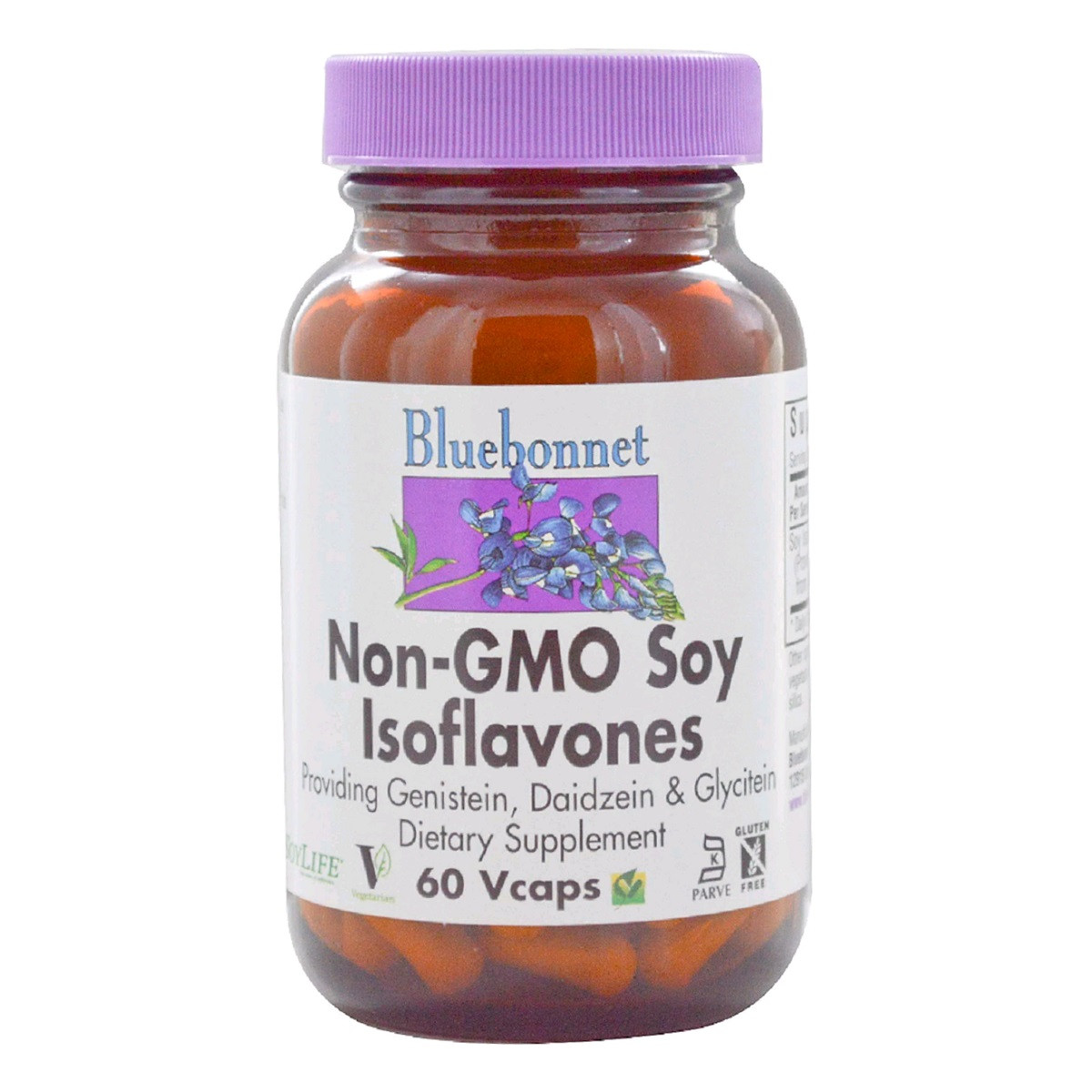 Соєві ізофлавони, Non-GMO Soy Isoflavones, Bluebonnet Nutrition, 60 капсул