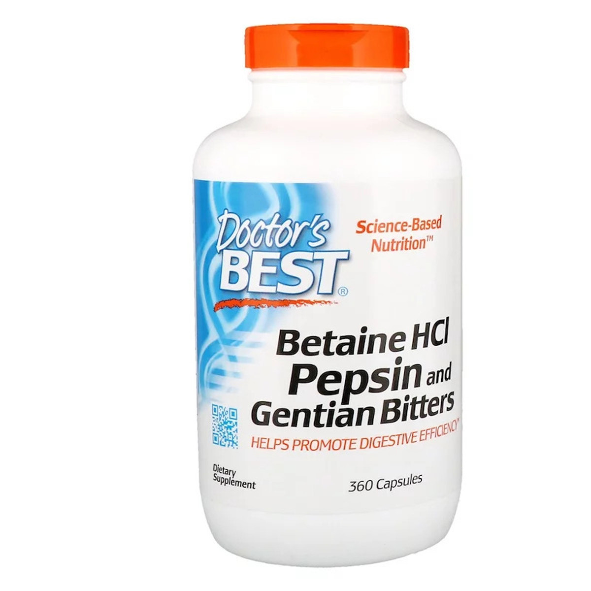 Бетаїн HCL і Пепсин, Betaine HCL & Pepsin, Doctor's s Best, 360 капсул