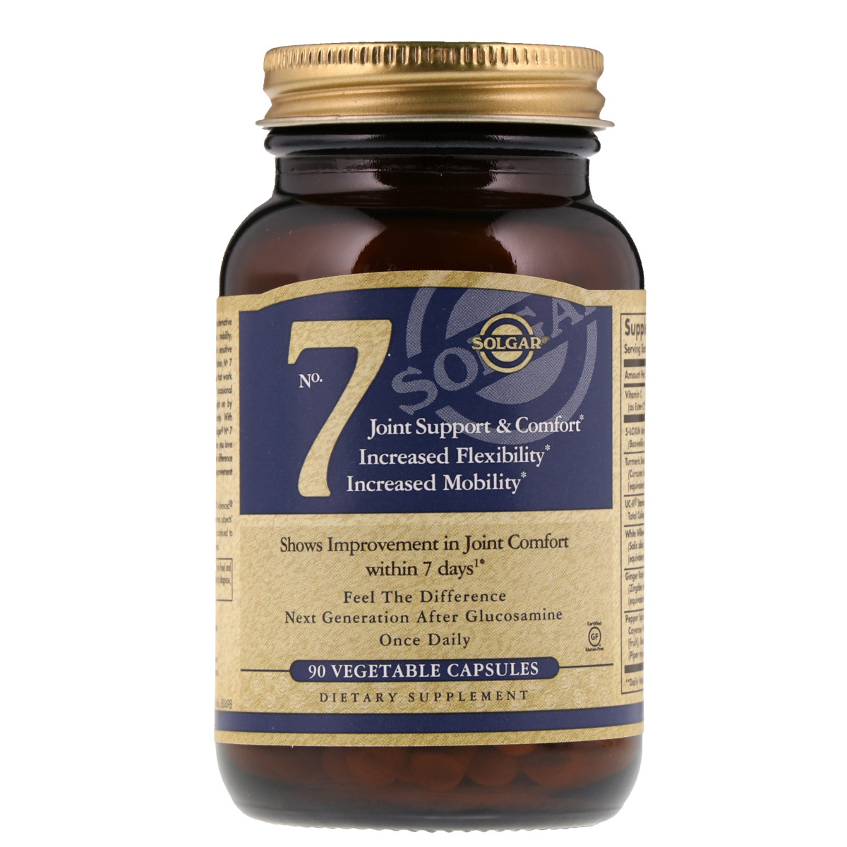 Комплекс Комфорт та Підтримка Суглобів, No.7 Joint Support, Solgar, 30 гельових капсул
