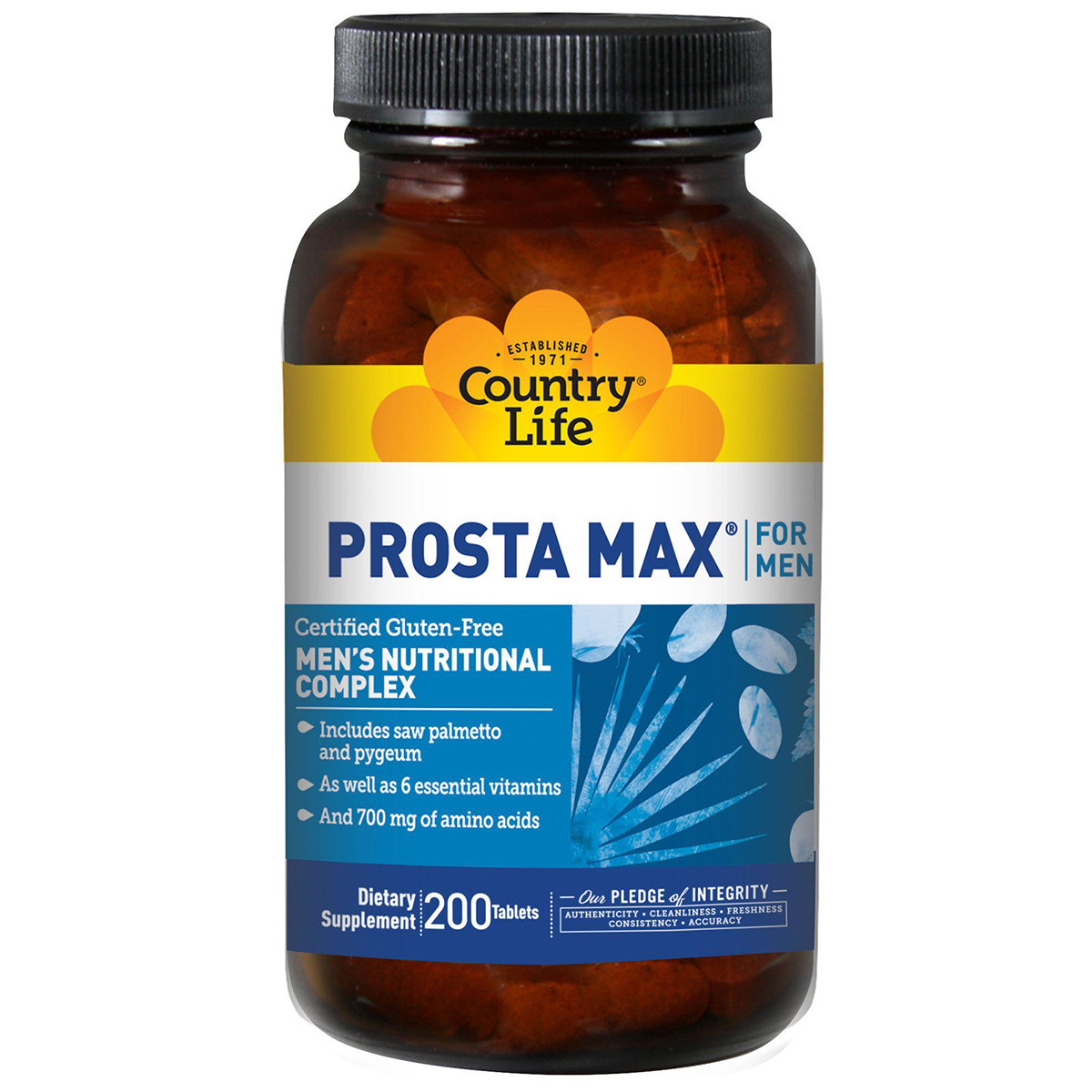 Комплекс для Здоров'я і Підтримки Функції Простати, Prosta Max For Men, Country Life, 200 пігулок