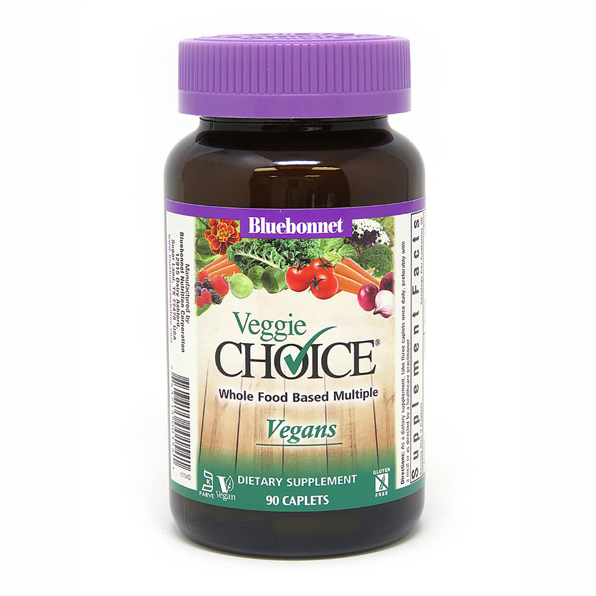 Мультивітаміни для Вегетаріанців, Veggie Choice, Bluebonnet Nutrition, 90 рослинні каплеты
