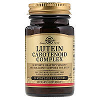 Лютеиновый Комплекс Каротиноїдів, Lutein Carotenoid Complex, Solgar, 30 гельових капсул