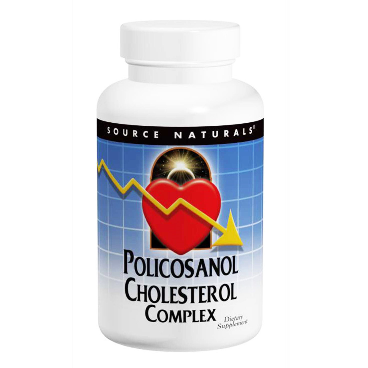 Поликозанол Комплекс для Зниження Холестерину, Policosanol Complex, Source Naturals, 60 таблеток