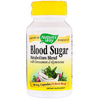 Травы для Снижения Сахара, Blood Sugar, Nature's Way, 90 Капсул