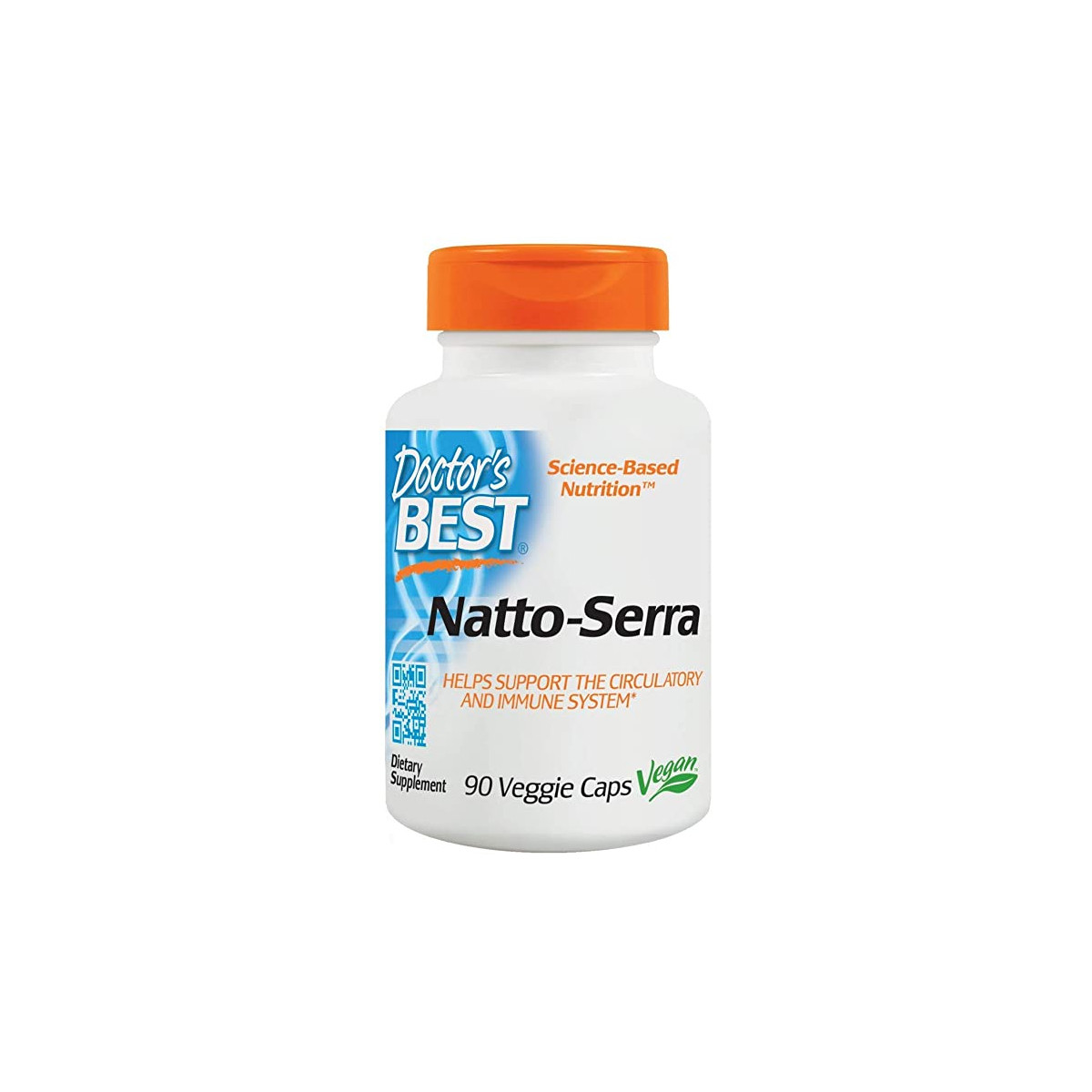 Натокіназа та Серрапептаза, Natto-Serra, Doctor's Best, 90 капсул
