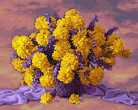 Картина по номерам Brushme 40х50 Букет желтых хризантем (GX34028)