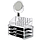 Cosmetic storage box, органайзер для косметики з дзеркалом, 3 ящики, фото 3