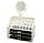 Cosmetic storage box, органайзер для косметики з дзеркалом, 3 ящики, фото 4