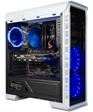 GameMax Elysium White MT / Intel® Core™ i7-8700K (6 (12) ядер по 3.70 - 4.70 GHz) / 16 GB DDR4 / 120 GB SSD+1, фото 2